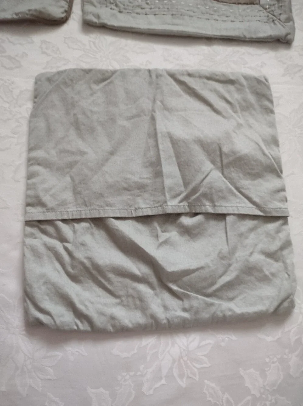 Luxury Home 3 Pillow Shams Cotton Stitched Decorated